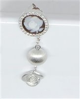 Orecchini Cameo Italiano Donna Fleurs in Argento Madreperla O54L - O54L